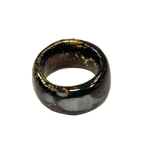 Handmade Mocha Porcelain Ring 🤎 - Picture 3 of 5